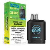 Level X Flavour Beast Boost Pod - Super Sour Blue Razz Iced available on Canada online vape shop